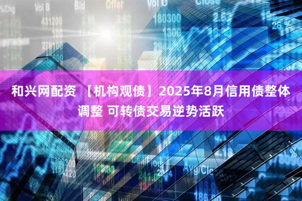 和兴网配资 【机构观债】2025年8月信用债整体调整 可转债交易逆势活跃